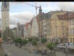 Archiv Foto Webcam Straubing: Blick auf den Stadtturm und Ludwigsplatz 09:00