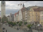 Archiv Foto Webcam Straubing: Blick auf den Stadtturm und Ludwigsplatz 13:00