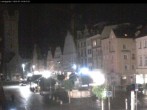 Archiv Foto Webcam Straubing: Blick auf den Stadtturm und Ludwigsplatz 23:00