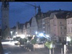 Archiv Foto Webcam Straubing: Blick auf den Stadtturm und Ludwigsplatz 03:00
