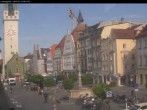 Archiv Foto Webcam Straubing: Blick auf den Stadtturm und Ludwigsplatz 07:00