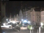 Archiv Foto Webcam Straubing: Blick auf den Stadtturm und Ludwigsplatz 01:00