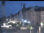 Archiv Foto Webcam Straubing: Blick auf den Stadtturm und Ludwigsplatz 03:00