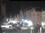 Archiv Foto Webcam Straubing: Blick auf den Stadtturm und Ludwigsplatz 23:00