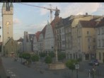 Archiv Foto Webcam Straubing: Blick auf den Stadtturm und Ludwigsplatz 05:00