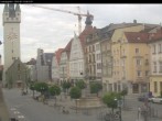 Archiv Foto Webcam Straubing: Blick auf den Stadtturm und Ludwigsplatz 07:00
