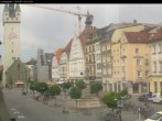 Archiv Foto Webcam Straubing: Blick auf den Stadtturm und Ludwigsplatz 09:00