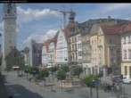 Archiv Foto Webcam Straubing: Blick auf den Stadtturm und Ludwigsplatz 11:00