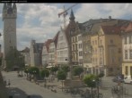 Archiv Foto Webcam Straubing: Blick auf den Stadtturm und Ludwigsplatz 13:00