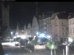 Archiv Foto Webcam Straubing: Blick auf den Stadtturm und Ludwigsplatz 01:00