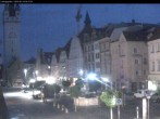 Archiv Foto Webcam Straubing: Blick auf den Stadtturm und Ludwigsplatz 03:00