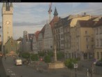 Archiv Foto Webcam Straubing: Blick auf den Stadtturm und Ludwigsplatz 06:00