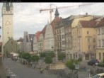 Archiv Foto Webcam Straubing: Blick auf den Stadtturm und Ludwigsplatz 07:00