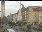 Archiv Foto Webcam Straubing: Blick auf den Stadtturm und Ludwigsplatz 09:00