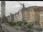 Archiv Foto Webcam Straubing: Blick auf den Stadtturm und Ludwigsplatz 13:00