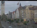 Archiv Foto Webcam Straubing: Blick auf den Stadtturm und Ludwigsplatz 19:00