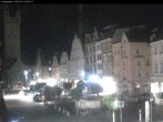 Archiv Foto Webcam Straubing: Blick auf den Stadtturm und Ludwigsplatz 23:00