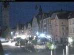 Archiv Foto Webcam Straubing: Blick auf den Stadtturm und Ludwigsplatz 03:00