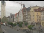 Archiv Foto Webcam Straubing: Blick auf den Stadtturm und Ludwigsplatz 07:00
