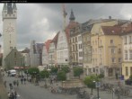 Archiv Foto Webcam Straubing: Blick auf den Stadtturm und Ludwigsplatz 11:00