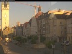 Archiv Foto Webcam Straubing: Blick auf den Stadtturm und Ludwigsplatz 06:00