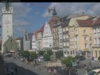 Archiv Foto Webcam Straubing: Blick auf den Stadtturm und Ludwigsplatz 09:00