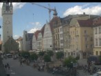 Archiv Foto Webcam Straubing: Blick auf den Stadtturm und Ludwigsplatz 11:00