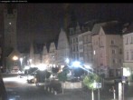 Archiv Foto Webcam Straubing: Blick auf den Stadtturm und Ludwigsplatz 03:00