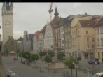 Archiv Foto Webcam Straubing: Blick auf den Stadtturm und Ludwigsplatz 05:00
