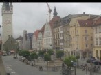 Archiv Foto Webcam Straubing: Blick auf den Stadtturm und Ludwigsplatz 07:00