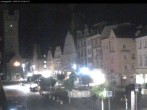 Archiv Foto Webcam Straubing: Blick auf den Stadtturm und Ludwigsplatz 23:00