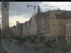 Archiv Foto Webcam Straubing: Blick auf den Stadtturm und Ludwigsplatz 07:00