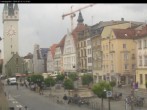 Archiv Foto Webcam Straubing: Blick auf den Stadtturm und Ludwigsplatz 12:00