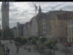 Archiv Foto Webcam Straubing: Blick auf den Stadtturm und Ludwigsplatz 16:00