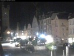 Archiv Foto Webcam Straubing: Blick auf den Stadtturm und Ludwigsplatz 23:00