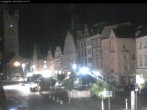 Archiv Foto Webcam Straubing: Blick auf den Stadtturm und Ludwigsplatz 01:00