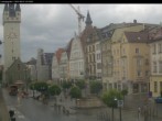 Archiv Foto Webcam Straubing: Blick auf den Stadtturm und Ludwigsplatz 06:00