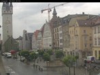 Archiv Foto Webcam Straubing: Blick auf den Stadtturm und Ludwigsplatz 07:00
