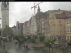 Archiv Foto Webcam Straubing: Blick auf den Stadtturm und Ludwigsplatz 09:00