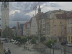 Archiv Foto Webcam Straubing: Blick auf den Stadtturm und Ludwigsplatz 17:00