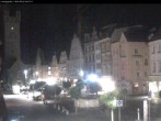 Archiv Foto Webcam Straubing: Blick auf den Stadtturm und Ludwigsplatz 23:00