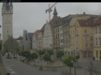 Archiv Foto Webcam Straubing: Blick auf den Stadtturm und Ludwigsplatz 06:00