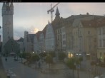 Archiv Foto Webcam Straubing: Blick auf den Stadtturm und Ludwigsplatz 19:00
