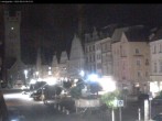 Archiv Foto Webcam Straubing: Blick auf den Stadtturm und Ludwigsplatz 23:00