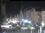 Archiv Foto Webcam Straubing: Blick auf den Stadtturm und Ludwigsplatz 01:00