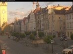 Archiv Foto Webcam Straubing: Blick auf den Stadtturm und Ludwigsplatz 06:00