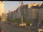 Archiv Foto Webcam Straubing: Blick auf den Stadtturm und Ludwigsplatz 07:00