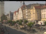 Archiv Foto Webcam Straubing: Blick auf den Stadtturm und Ludwigsplatz 12:00