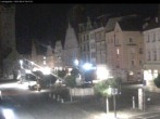 Archiv Foto Webcam Straubing: Blick auf den Stadtturm und Ludwigsplatz 23:00