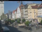 Archiv Foto Webcam Straubing: Blick auf den Stadtturm und Ludwigsplatz 09:00